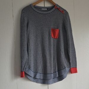Zaket And Plover Merino Striped Sweater M